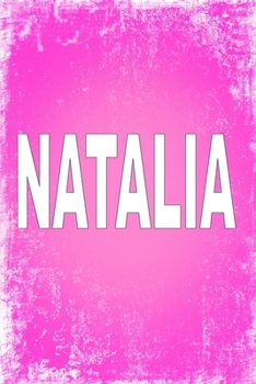 Paperback Natalia: 100 Pages 6" X 9" Personalized Name on Journal Notebook Book
