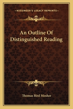 Paperback An Outline Of Distinguished Reading Book