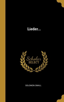 Hardcover Lieder... Book