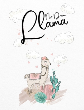 Paperback No Drama Llama: Lined Llama Notebook Book