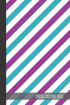 Paperback minimal christmas notes: small lined Christmas Pattern Notebook / Travel Journal to write in (6'' x 9'') 120 pages Book