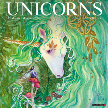 Calendar Unicorns by Sara Burrier (art) 2023 Wall Calendar Book