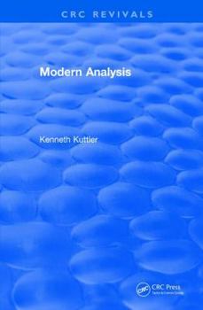 Paperback Revival: Modern Analysis (1997) Book