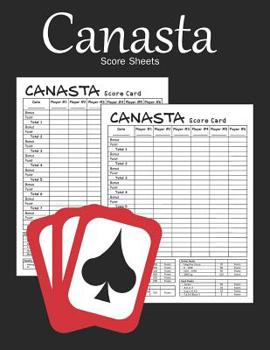 Paperback Canasta Score Sheets: Canasta Scorebook for Canasta Lovers Book