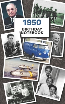 Paperback 1950 Birthday Notebook: a great alternative to a card Book