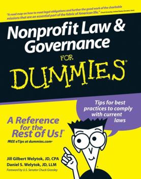 Paperback Nonprofit Law and Governance for Dummies Book