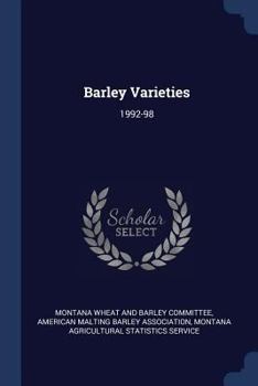 Paperback Barley Varieties: 1992-98 Book