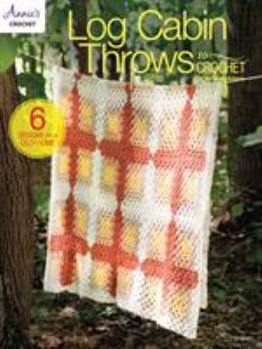 Paperback Log Cabin Throws to Crochet Book