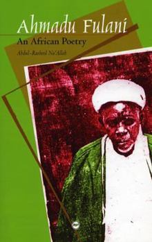 Paperback Ahmadu Fulani: An African Poetry Book