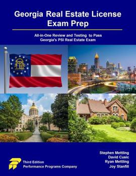 Paperback Georgia Real Estate License Exam Prep: All-in-One Review and Testing to Pass Georgia's PSI Real Estate Exam Book