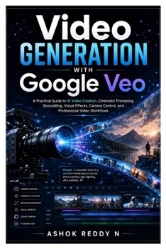 Paperback Video Generation with Google Veo: A Practical Guide to AI Video Creation, Cinematic Prompting, Storytelling, Camera Control, Visual Effects, and Profe Book