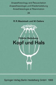 Paperback Örtliche Betäubung Kopf Und Hals [German] Book