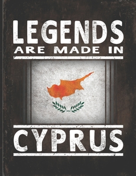 Legends Are Made In Cyprus: Customized Gift for Cypriot Coworker  Undated Planner Daily Weekly Monthly Calendar Organizer Journal