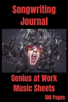 Paperback Songwriting Journal Genius at Work Music Sheets Book