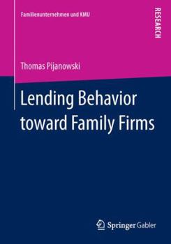 Paperback Lending Behavior Toward Family Firms Book