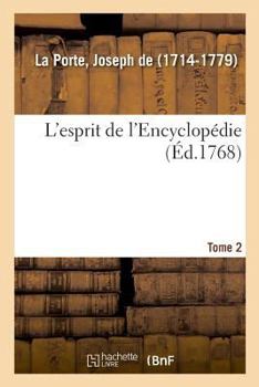 Paperback L'Esprit de l'Encyclopédie. Tome 2 [French] Book