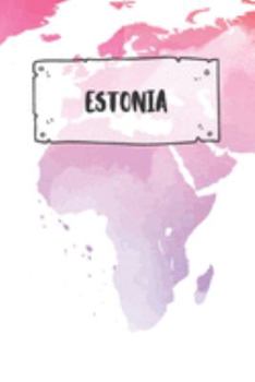 Estonia: Dotted Travel Diary Notebook or Journey Dotted Grid Journal - Holiday Trip Pocketbook for Men and Women with Dots