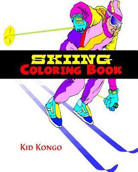 Paperback Skiing Coloring Book