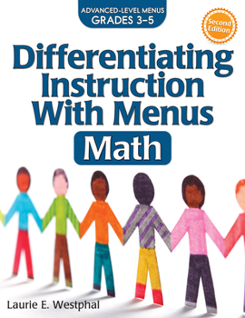 Paperback Differentiating Instruction with Menus: Math (Grades 3-5) Book
