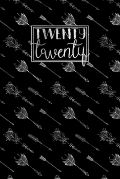 2020: Diary Planner Journal | Horizontal Week to View on 2 Pages WO2P | Black Cover with Silver Glitter Arrows (2020 Weekly Diaries)