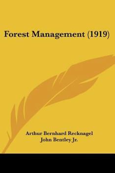 Paperback Forest Management (1919) Book