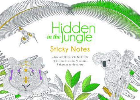 Cards Hidden in the Jungle Sticky Notes Book