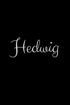 Hedwig: notebook with the name on the cover, elegant, discreet, official notebook for notes