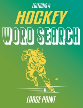Paperback Hockey Word Search Large Print For Adults And Teens: Edition 4 Book