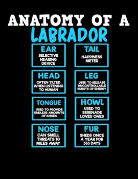 Paperback Anatomy of a Labrador: Labrador Retriever Planner for 2020 Book