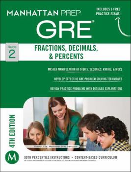 Paperback GRE Fractions, Decimals, & Percents Book