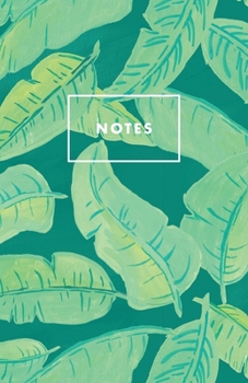 Notes: Minty Banana Leaves Paperback Journal / Diary / Notebook with 100 Lined, Cream-colored Pages for Writing Notes and Hand-Painted Design Elements ... Prime Floridian (Prime Floridian Notebooks)
