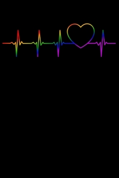 Paperback LGBT Notebook: LGBT Heartbeat 6 x 9 Dotted Dot Grid Journal Gift for Gays, Lesbians and Transgenders (108 Pages) Book