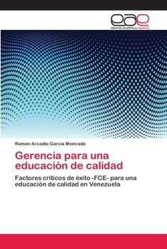 Paperback Gerencia para una educación de calidad [Spanish] Book