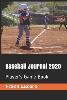 Paperback Baseball Journal 2020: Player's Game Book