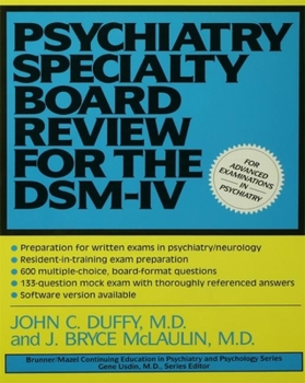 Paperback Psychiatry Specialty Board Review for the Dsm-IV Book