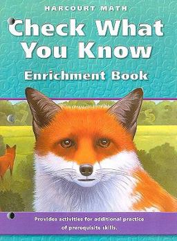 Paperback Harcourt Math: Check What You Know Enrichment Book, Grade 5 Book