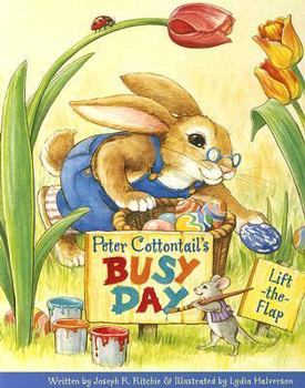 Hardcover Peter Cottontail's Busy Day Book