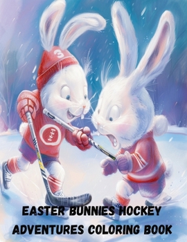 Paperback Easter Bunnies Hockey Adventures Coloring Book