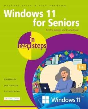 Paperback Windows 11 for Seniors in Easy Steps Book