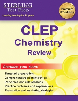 Paperback Sterling Test Prep CLEP Chemistry Review: Complete Subject Review Book