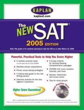 Paperback Kaplan New SAT 2005 with CD-ROM Book