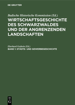 Hardcover Städte- und Gewerbegeschichte [German] Book