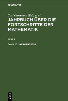 Hardcover Jahrgang 1895 [German] Book