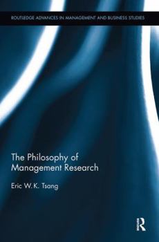 Paperback The Philosophy of Management Research Book