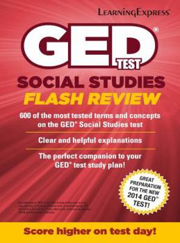 Paperback GED Test Social Studies Flash Review Book