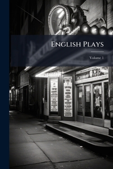 Paperback English Plays; Volume 1 Book