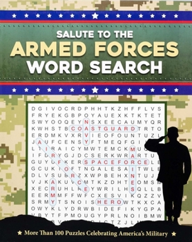 Paperback Salute to the Armed Forces Word Search Book