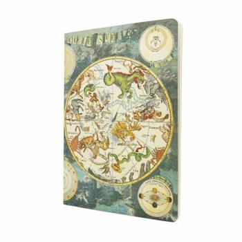 Misc. Celestial Planisphere A4 Gridded Cahier Notebook, 80pg, 100gsm by Paperblanks (Early Cartography) Book