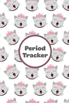 Paperback Period Tracker: Track & Log Monthly Symptoms, Moods & PMS, Monitor Menstrual Cycle Diary, Record Month Flow Journal, Periods Book, Gir Book