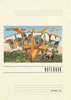 Paperback Vintage Lined Notebook Greetings from Tifton Book